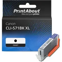 PrintAbout Cartouche compatible pour Canon CLI-571BK XL - Noir - Grande capacité