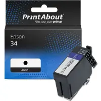 PrintAbout Cartouche compatible pour Epson 34 (C13T34614010) - Noir