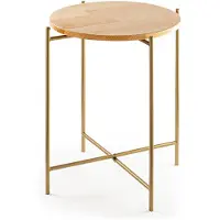Skye Decor , Shb-004-A, Table basse, 100 % BOIS, Or, 46 x 46 x 56 cm