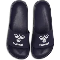 Hummel HML Essential Pool Slide Chaussures de bain tongs bleu/blanc 232682-7666, Taille:42 EU
