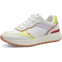 Tamaris Baskets basses jaune pastel / violet clair / orange clair / blanc
