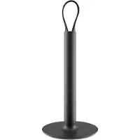 Eva Solo porte-rouleau de cuisine - noir - avec lanière en cuir