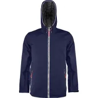 Kariban Veste imperméable pour hommes Veste de pluie respirante Veste coupe-vent, Taille:M, Couleur:Bleu marine