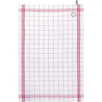 Kariban Pack 10 Essuie-verres à carreaux Origine France Garantie Red - Kariban K136 - Taille One Size