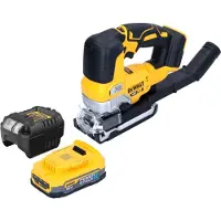 DeWalt DCS 334 E1 Scie sauteuse oscillante sans fil 18 V Brushless + 1x Powerstack batterie 1,7 Ah + chargeur