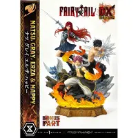 Prime 1 Studio Fairy Tail -Natsu, Gray, Erza, Happy -Statue Del. Bonus Vers. 1/7 57c