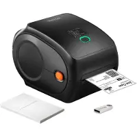 Vevor Imprimante Étiquettes Thermique Direct 4x6 Code Barre USB Bluetooth 150 mm/s 300 dpi pour Colis Expédition Compatible Amazon/eBay/Etsy/UPS Prise Charge Windows/MacOS/Linux/Android/IOS/Chromebook