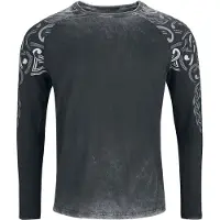 Black premium by emp T-shirt manches longues de - Celtic fine lines - L - pour Homme - noir - Taille L