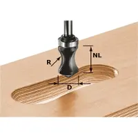 Festool HW S8 R16/NL32 - Fraise pour poignée moulurée