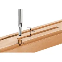 Festool 490956 - Fraise à rainurer HW S8 D7/17