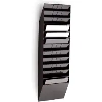 Durable Distributeur de prospectus Flexiboxx 12 , 12 distributeurs, A4, paysage, noir