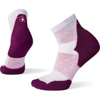 Smartwool - Chaussettes de running en laine de mérinos - W Run Targeted Cushion Ankle Socks Purple Eclipse pour Femme en Laine - Taille 38-41 -