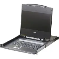Aten CL6700MW - Console KVM - USB - 17.3" - rack-montable - 1920 x 1080 Full HD (1080p) - 300 cd/m² - 650:1 - 8 ms - HDMI, DVI-D, VGA - noir - 1U