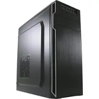 LC-Power LC Power Classic 7038B - Tour midi - ATX - sans alimentation - noir, aluminium brossé / noir - USB/audio