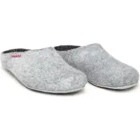 Magicfelt Pantoufles en feutre , en laine vierge de la plus haute qualité, triée à la main, avec semelle en cuir, matériaux naturels