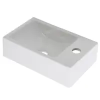 Plieger Houston Fontein 37x23 cm mit Kranloch rechts weiss (0276168) (230 mm, 370 mm)