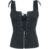 Gothicana by EMP Top Gothic de - Viola - S - XXL - pour Femme - noir - Taille S