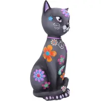 Nemesis Now Statuette de Nemesis Now - Hippy Kitty - pour Unisexe - multicolore - Taille Standard