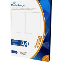 MediaRange - Couvertures et insertions de CD - blanc mat (pack de 50)