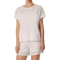 Schiesser Shorty ' Casual Nightwear ' blanc cassé