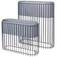 Broste Copenhagen Jardinière Fenja sur standard - bleu