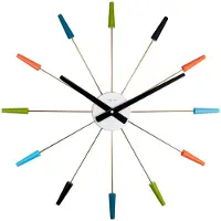 Nextime - 2610VI - Horloge Murale - 58cm - multicolore - Plug Inn