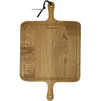 Dutchdeluxes Planche à pain Dutchdeluxes BBQ XL Square Oiled Smoked Oak