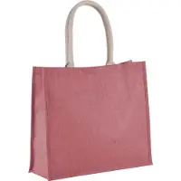 Kimood Pack 50 SAC DE PLAGE EN JUTE Light Marsala - Kimood KI0219 - Taille 42x36x15 cm