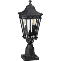 Elstead Lighting Lampadaire d'extérieur 55 cm Cotswold Lane 2xE14 noir Feiss FE-COTSLN3-M-BK