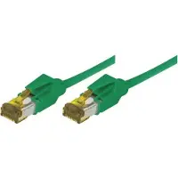 Generique Cordon Patch Rj45 S/ftp cat 6a Lsoh Snagless Vert - 0,30 m
