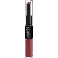 L'Oréal Infallible 24H brillant et rouge à lèvres longue tenue 2 en 1 teinte 801 Toujours Toffee 5.7 g