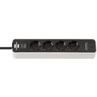 Brennenstuhl multiprise Ecolor 4 prises USB C 15.5 blanc/noir. - Brenn