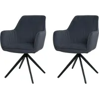 Mendler Chaise de salle à manger -L79 (lot de 2)