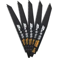 DeWalt Set de Lames pour Scie Récipro 5 Pièces Bois (228 mm)