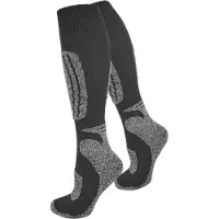 Normani Chaussettes de sport gris chiné / noir