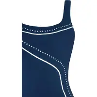 Sunmarin Maillot de bain bleu marine / blanc