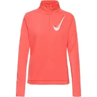 Nike Vêtement deuxième couche de running à demi-zip Dri-FIT Nike Swoosh pour femme - Orange | Taille L (FR 46-48)