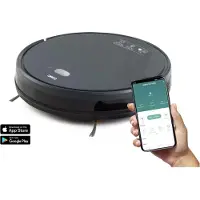 Domo DO7296S Robot aspirateur/balayeur Télécommandé, contrôlé par application, compatible avec Amazon Alexa, compatible avec Google Home, avec fonction balayage, contrôlé par la voix (DO7296S)