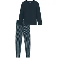 Schiesser Pyjama ' UNCOVER Nightwear ' bleu foncé
