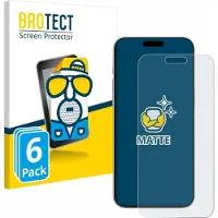 BROTECT Film antireflet Protection d'écran Film de protection d'écran Mat (Apple iPhone 16 Pro), Téléphone portable : film de protection, Gris
