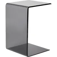 Beliani Table D'appoint Lourdes Verre Noir