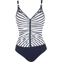 Sunflair Maillot de bain bleu foncé / blanc