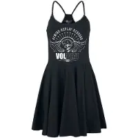 Volbeat Robe mi-longue de - Skull Wings - S - 4XL - pour Femme - noir - Taille XXL