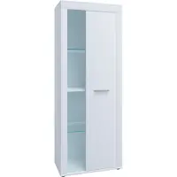 VCM Commode en bois Sideboard Highboard Vitrine Salon Armoire Usilo Porte pivotante verre Commode en bois Sideboard Highboard Vitrine Salon Armoire Usilo Porte pivotante verre