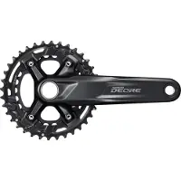 Shimano Deore M4100 Hollowtech Ii Crankset Noir 175 mm / 36/26t