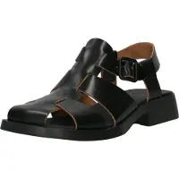 Camper pour femme. K201489-001 Sandales en cuir Dana noir (38), 1 à 3 cm, Boucle, Casuel