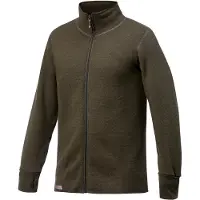 Woolpower Gilet Woolpower Unisex Full Zip Jacket 600 Pine Green-XXL