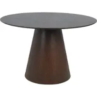 Ebuy24 Bolton table de salle à manger Ø120cm noyer.
