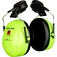 3M Peltor Coquilles antibruit PELTOR Optime II - 30 dB - haute visibilité - montées sur casque - H520P3E-467-GB