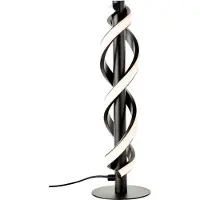 Brilliant Lampe de table design noire Amalie